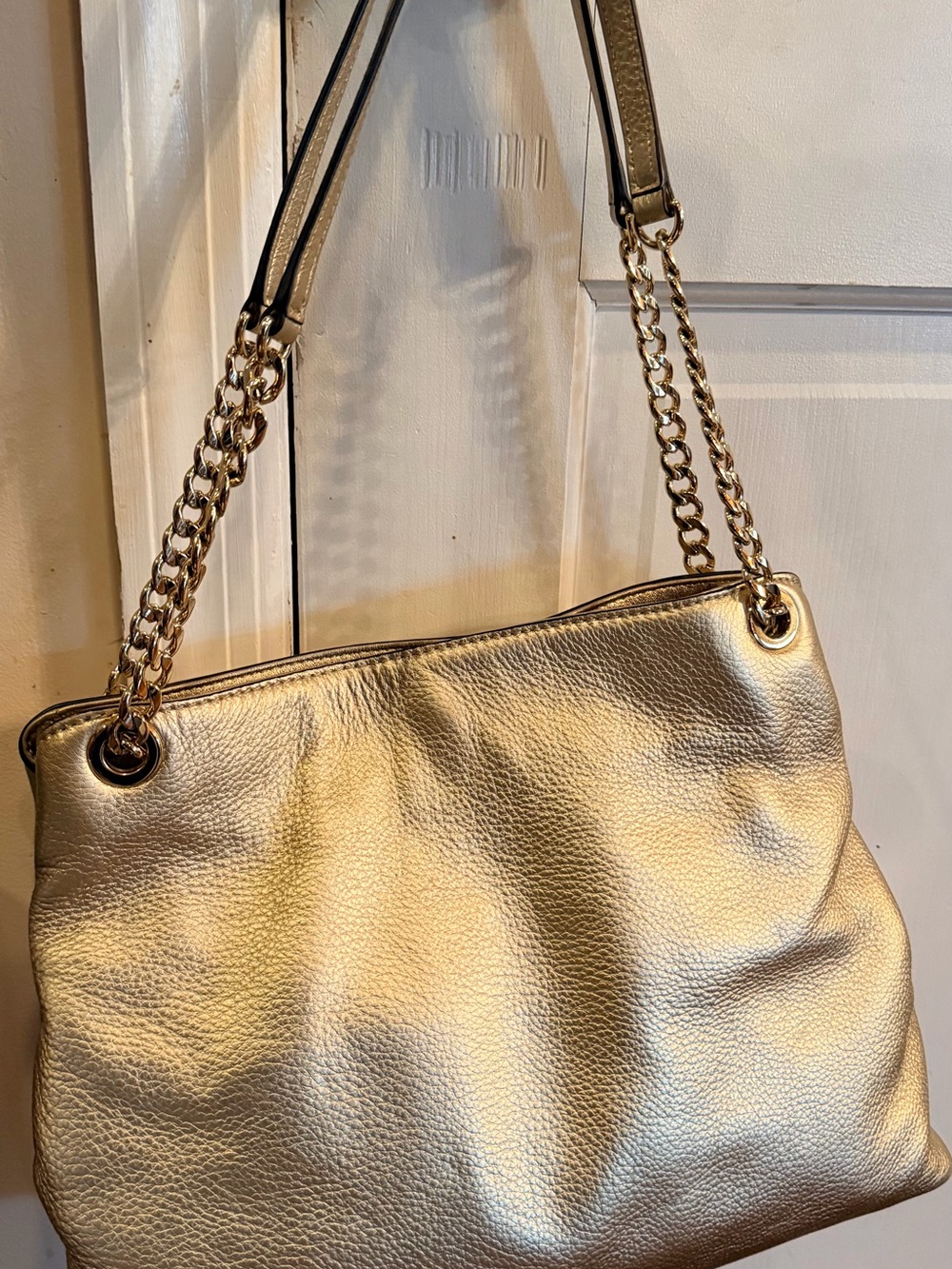 MICHAEL Michael Kors Kensington Large Metallic Bag